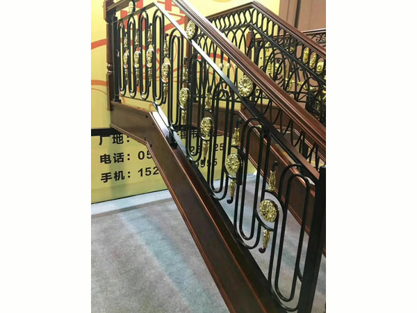 ZC-T67J款式 铁艺楼梯扶手效果图