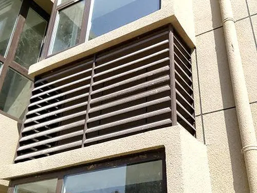 66-FDG型号 铁艺百叶窗加工案例